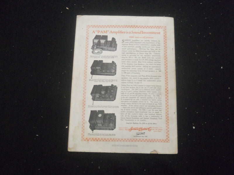 1928 SEPTEMBER RADIO BROADCAST MAGAZINE - NICE COVER, ARTICLES & PHOTOS - B 434Q