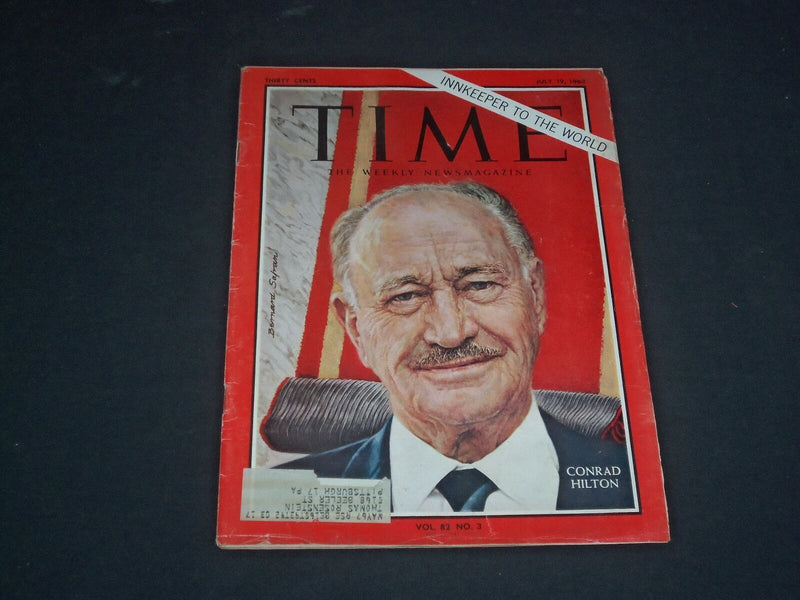 1963 JULY 19 TIME MAGAZINE - CONRAD N. HILTON - T 1938
