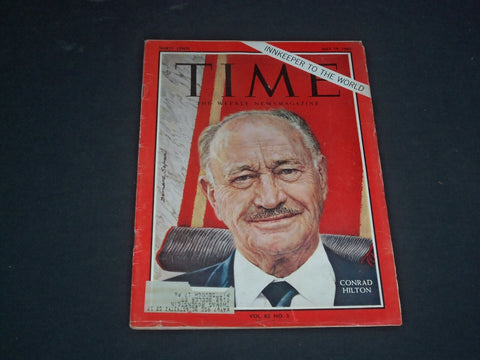 1963 JULY 19 TIME MAGAZINE - CONRAD N. HILTON - T 1938