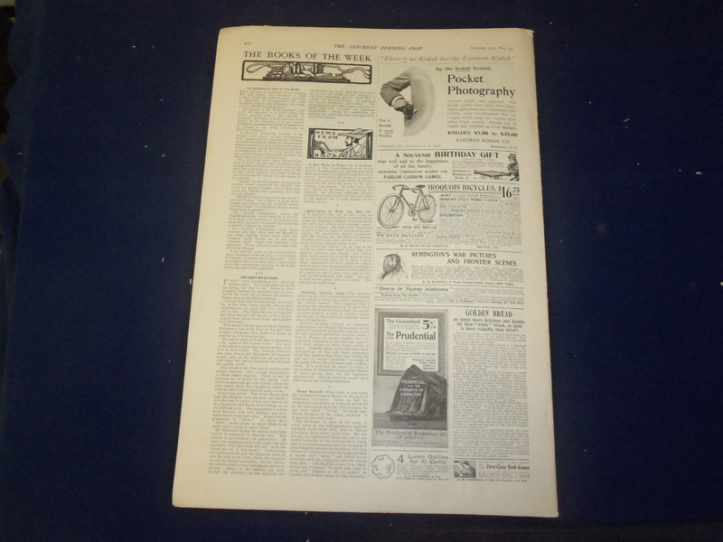 1899 APRIL 22 THE SATURDAY EVENING POST MAGAZINE - NICE ILLUSTRATIONS - B 6702