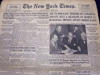 1947 MAR 14 NEW YORK TIMES - AID TO MID-EAST SPEEDED BY CONGRESS - NT 92