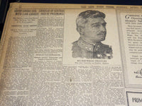 1922 APRIL 2 NEW YORK TIMES NEWSPAPER - 6,000 COAL MINES ARE IDLE - NT 8573