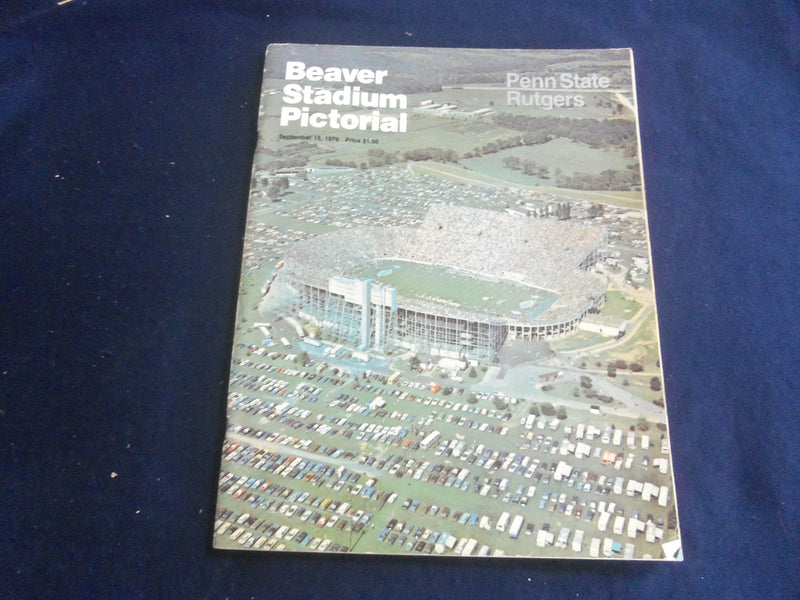 1979 NOV 15 PENN STATE UNIV VS RUTGERS UNIVERSITY FOOTBALL PROGRAM - ST 5882M