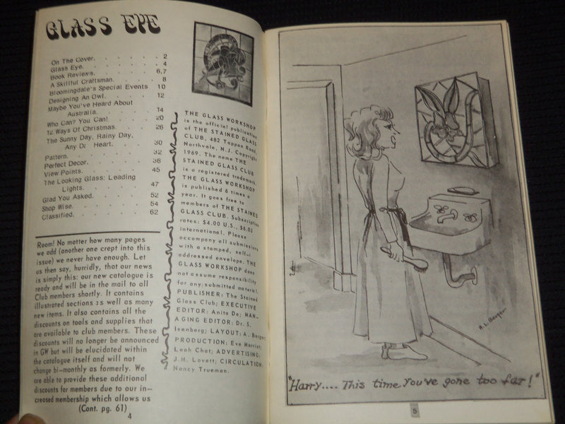 1970-1974 THE GLASS WORKSHOP - STAINED GLASS JOURNAL LOT OF 23 ISSUES - O 1635