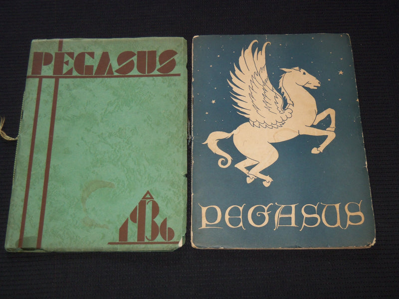 1935-1936 PEGASUS GLENRIDGE HIGH SCHOOL PUBLICATIONS LOT OF 2 - NJ - SP 3253N
