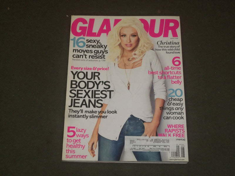 2008 AUGUST GLAMOUR MAGAZINE - CHRISTINA AGUILERA COVER - B 3006