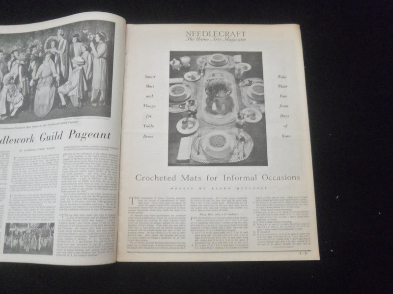 1934 JANUARY NEEDLECRAFT MAGAZINE - NICE ILLUSTRATED COVER - SP 885W