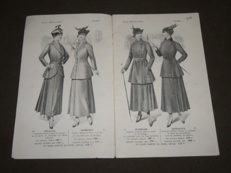 1915-1916 WINTER OLD ENGLAND TAILORS FRENCH CATALOGUE - ILLUSTRATIONS - FR 1136