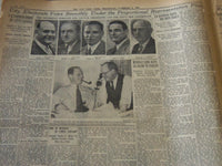 1937 NOVEMBER 3 NEW YORK TIMES - LAGUARDIA RE-ELECTED DEWEY WINS - NT 5547