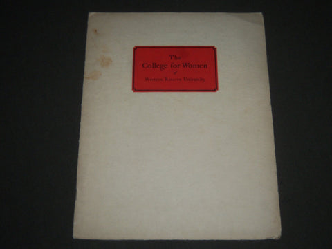 1920'S THE COLLEGE FOR WOMEN OF THE WESTERN RESERVE UNIVERSITY - OHIO - J 2339