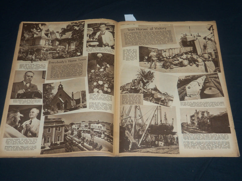1945 JUNE 17 THE PITTSBURGH PRESS SUNDAY ROTO SECTION - B-29S - JAPAN - NP 4465