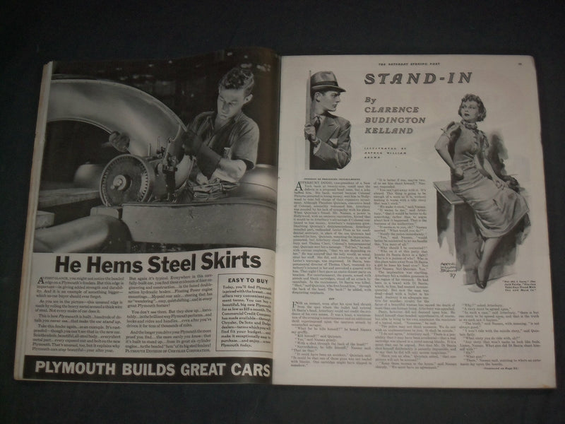 1937 MARCH 6 THE SATURDAY EVENING POST MAGAZINE - ILLUSTRATED COVER - SP 2473U