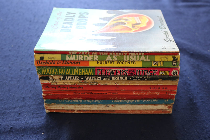 1940'S-1950'S MYSTERY DIGEST MAGAZINES - LOT OF 12 - O 3470