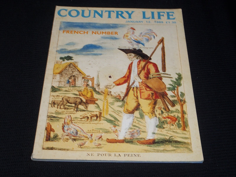 1989 JANUARY 12 COUNTRY LIFE MAGAZINE - FRENCH NUMBER FRONT COVER - E 4532