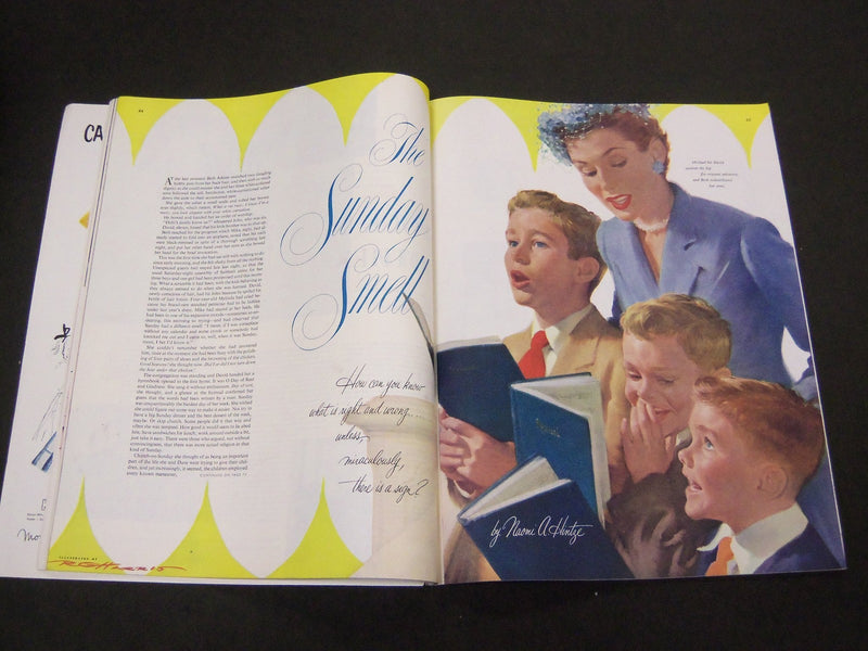 1954 JULY LADIES HOME JOURNAL MAGAZINE - GREAT ILLUSTRATIONS & ADS - ST 1898