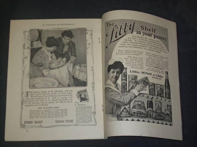 1913 AUGUST ST. NICHOLAS MAGAZINE - ILLUSTRATIONS, STORIES & ADS - B 4608