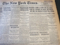 1927 DECEMBER 23 NEW YORK TIMES - RESCUERS ADMIT S-4 MEN ARE ALL DEAD - NT 6303