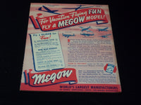 1940 AUGUST FLYING ACES MAGAZINE ILLUSTRATED FRONT COVER - E 187