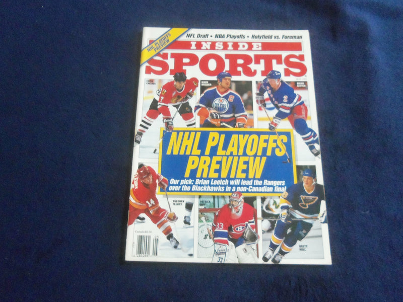 1991 MAY INSIDE SPORTS MAGAZINE - NHL PLAYOFFS PREVIEW - F 253K