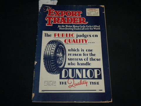 1935 OCTOBER THE EXPORT TRADER BICYCLE MAGAZINE - NICE ADS - SP 1212W
