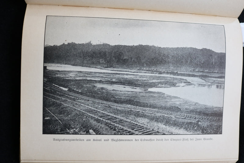 1912 PANAMA KANAL, LAND AND LEUTE HARDCOVER BOOK BY LOUIS WAGNER - KD 9462