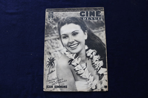 1948 OCTOBER 1 CINE REVUE MAGAZINE - JEAN SIMMONS - FRENCH COVER - E 23886