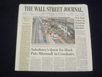 2020 NOV 27 THE WALL STREET JOURNAL - N.Y. LIMITS ON RELIGIOUS SERVICES BLOCKED