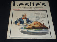 1915 NOVEMBER 25 LESLIE'S ILLUSTRATED MAGAZINE - THANKSGIVING COVER - E 5573