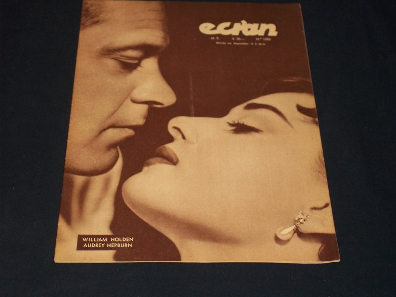 1955 MARCH 15 ECRAN SPANISH MAGAZINE - HOLDEN & HEPBURN COVER - E 26034