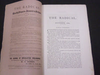 1865-1867 THE RADICAL MONTHLY MAGAZINE LOT OF 21 - NATURAL RELIGION - WR 166
