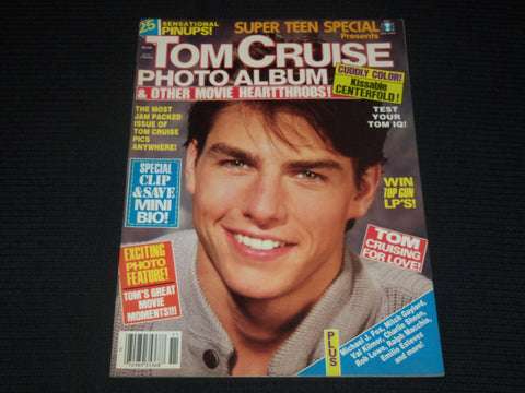 1986 NOVEMBER TOM CRUISE PHOTO ALBUM MAGAZINE - TOM CRUISE FRONT COVER - E 14927