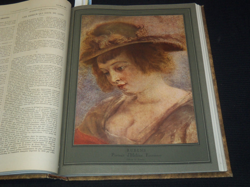 1920 L'ILLUSTRATION FRENCH MAGAZINE BOUND VOLUME SET OF 2 - FULL YEAR