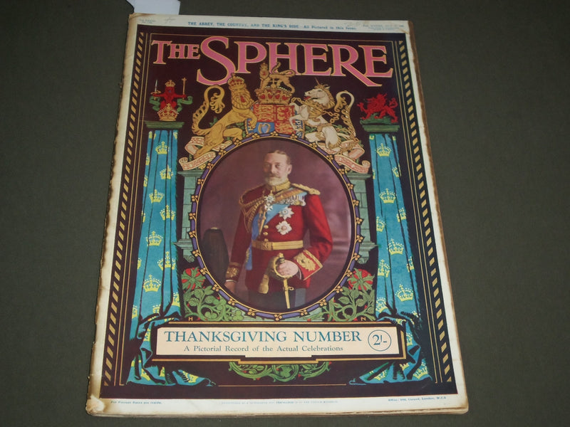 1929 JULY 13 THE SPHERE MAGAZINE - THANKSGIVING NUMBER - SP 8316