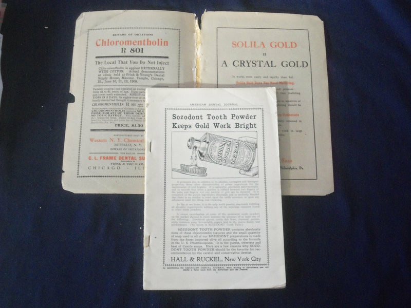 1908 DECEMBER THE AMERICAN DENTAL JOURNAL - VOLUME VII, NUMBER 12 - J 6486