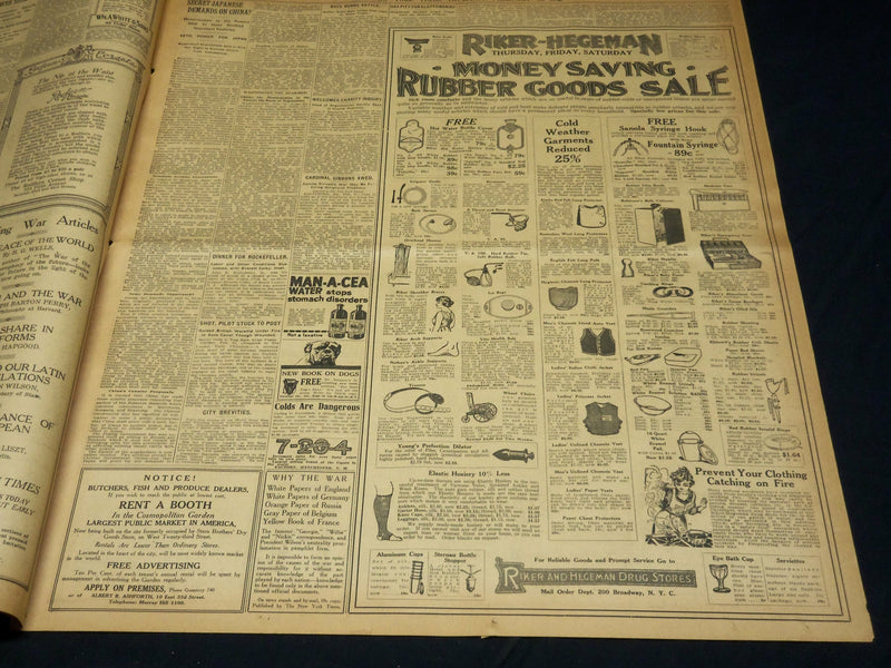 1915 FEBRUARY 18 NEW YORK TIMES - GERMAN SEA DECREE NOW IN EFFECT - NT 7778