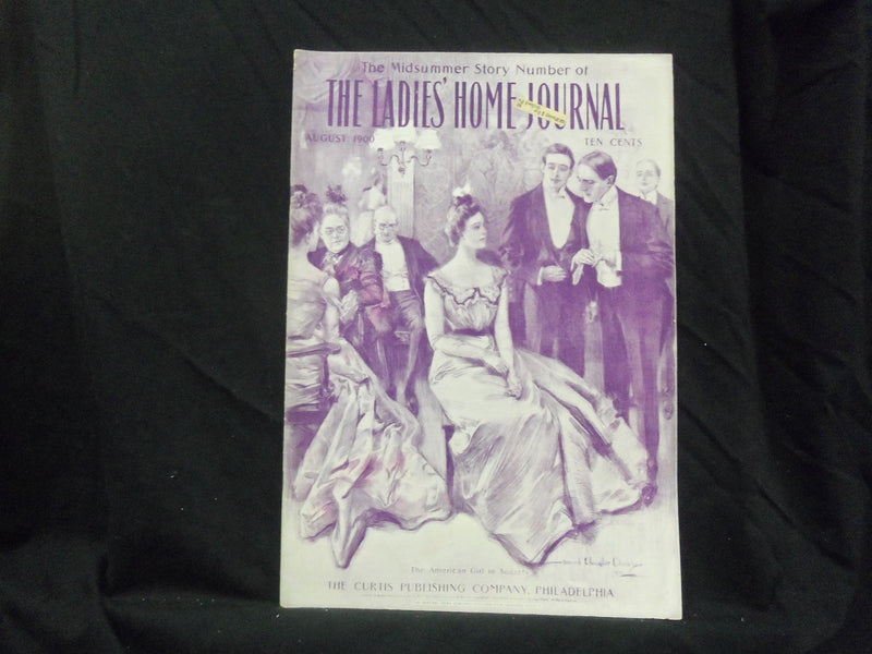 1900 AUGUST LADIES' HOME JOURNAL MAGAZINE - GREAT ILLUSTRATIONS & ADS - ST 1605