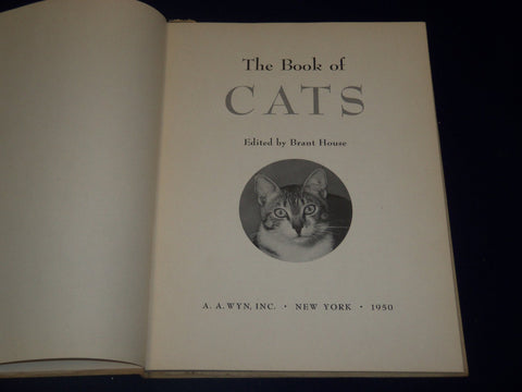 1950 THE BOOK OF CATS EDITED BY BRANT HOUSE - NICE PHOTOS - KD 3461
