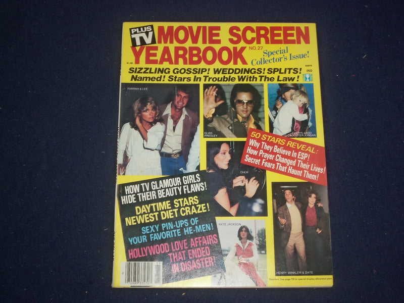 1977 MOVIE SCREEN YEARBOOK MAGAZINE - ELVIS PRESLEY - PHOTOS & STORIES- ST 5957