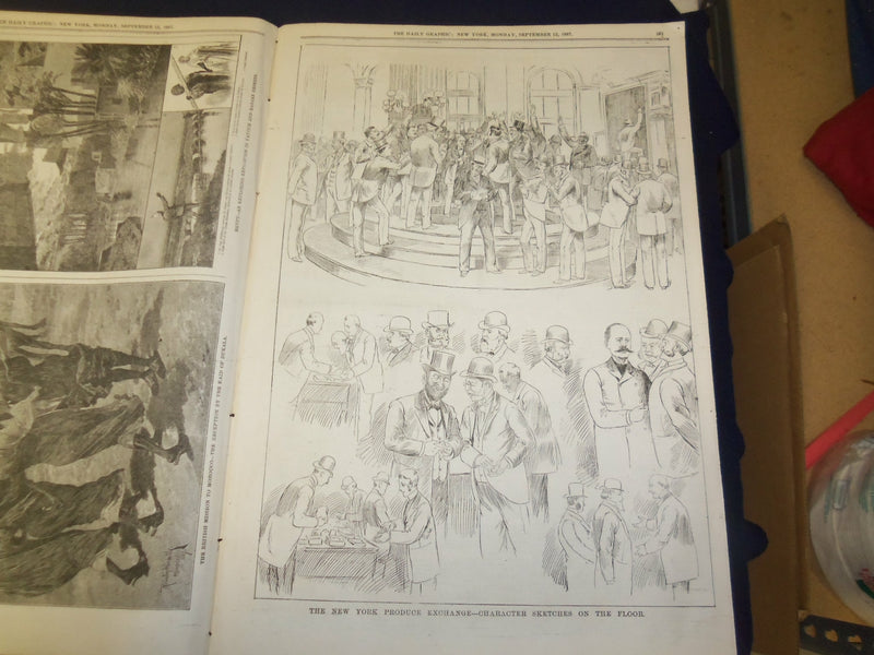 1887 SEPTEMBER 12 THE DAILY GRAPHIC NEWSPAPER - ON THE FENCE - NT 7668