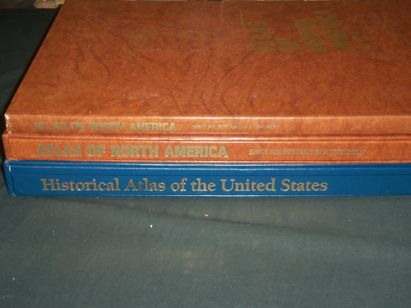 1985-1988 NATIONAL GEOGRAPHIC SOCEITY ATLAS LOT OF 4 GREAT COLOR MAPS - KD 664A