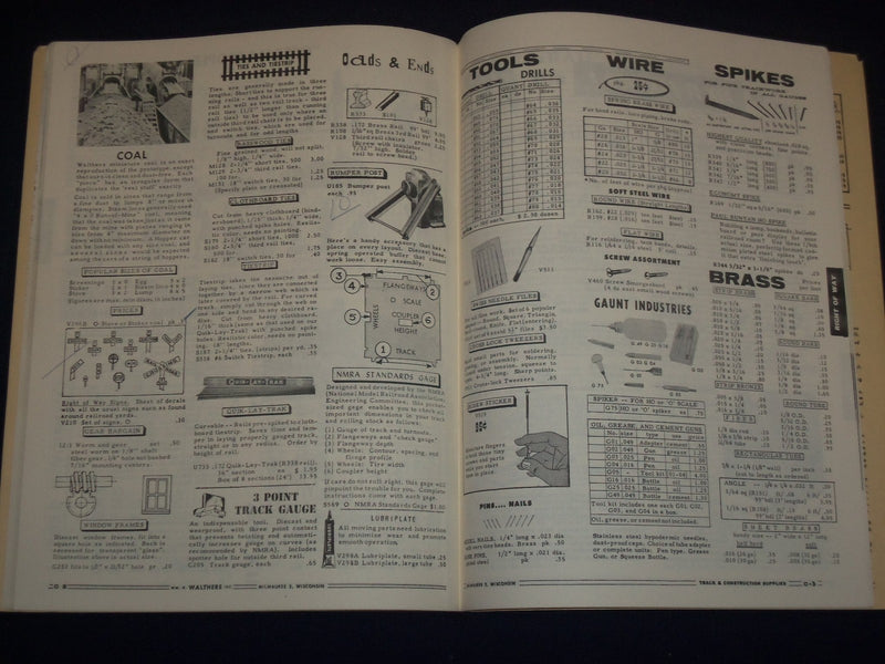 1961-1972 WALTHERS MODEL RAILROADER O SCALE DECAL CATALOG LOT OF 5 - J 1683