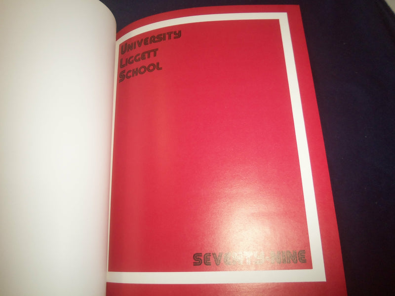 1979 SPIRIT UNIVERSITY LIGGETT SCHOOL YEARBOOK - GROSS POINT WOODS, MI - YB 2392
