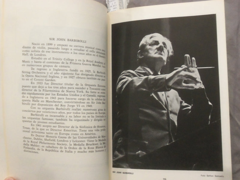 1969 FESTIVAL CASALS SOFTCOVER BOOK - SAN JUAN DE PUERTO RICO - SPANISH - K 284