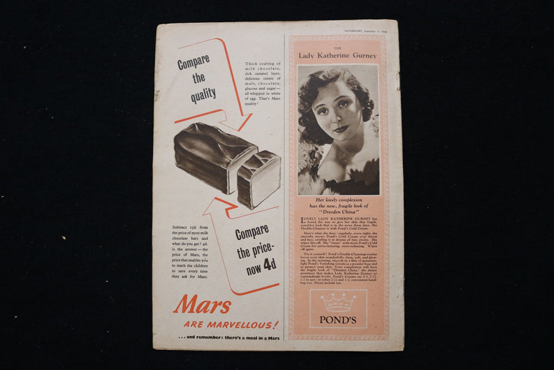 1948 SEPTEMBER 11 PICTUREGOER MAGAZINE - JOAN GREENWOOD COVER - E 26034