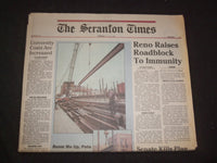 1997 JULY 10 THE SCRANTON TIMES NEWSPAPER-JANET RENO IMMUNITY ROADBLOCK- NP 8373