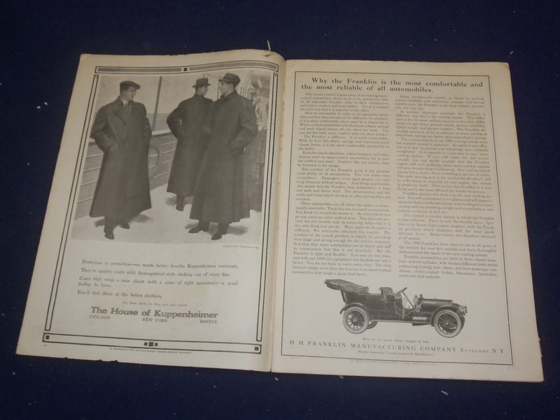 1909 NOVEMBER 6 COLLIER'S MAGAZINE - HERO WORSHIP - ST 6687