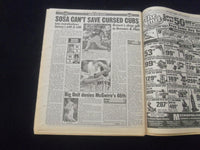 1998 SEP 24 NEW YORK POST NEWSPAPER - SAMMY SOSA HITS HR #S 64 & 65 - NP 6076
