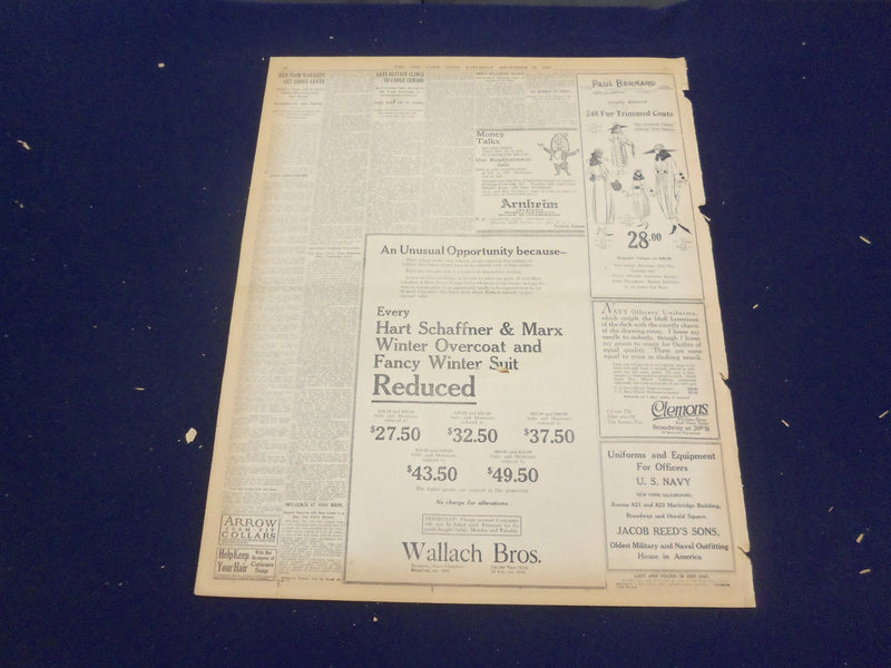1918 DECEMBER 28 NEW YORK TIMES - WILSON AT KING GEORGE'S BANQUET - NT 9173