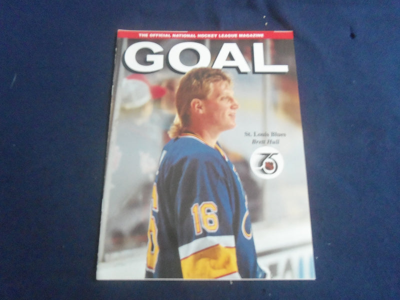 1991 NHL GOAL MAGAZINE - BRETT HULL COVER - VOLUME XIX, ISSUE 9 - SP 6483U