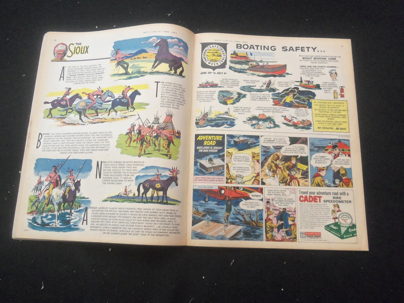 1964 JUNE BOYS' LIFE MAGAZINE - THE FIRST STARS AND STRIPES, FLAG DAY - ST 3770X
